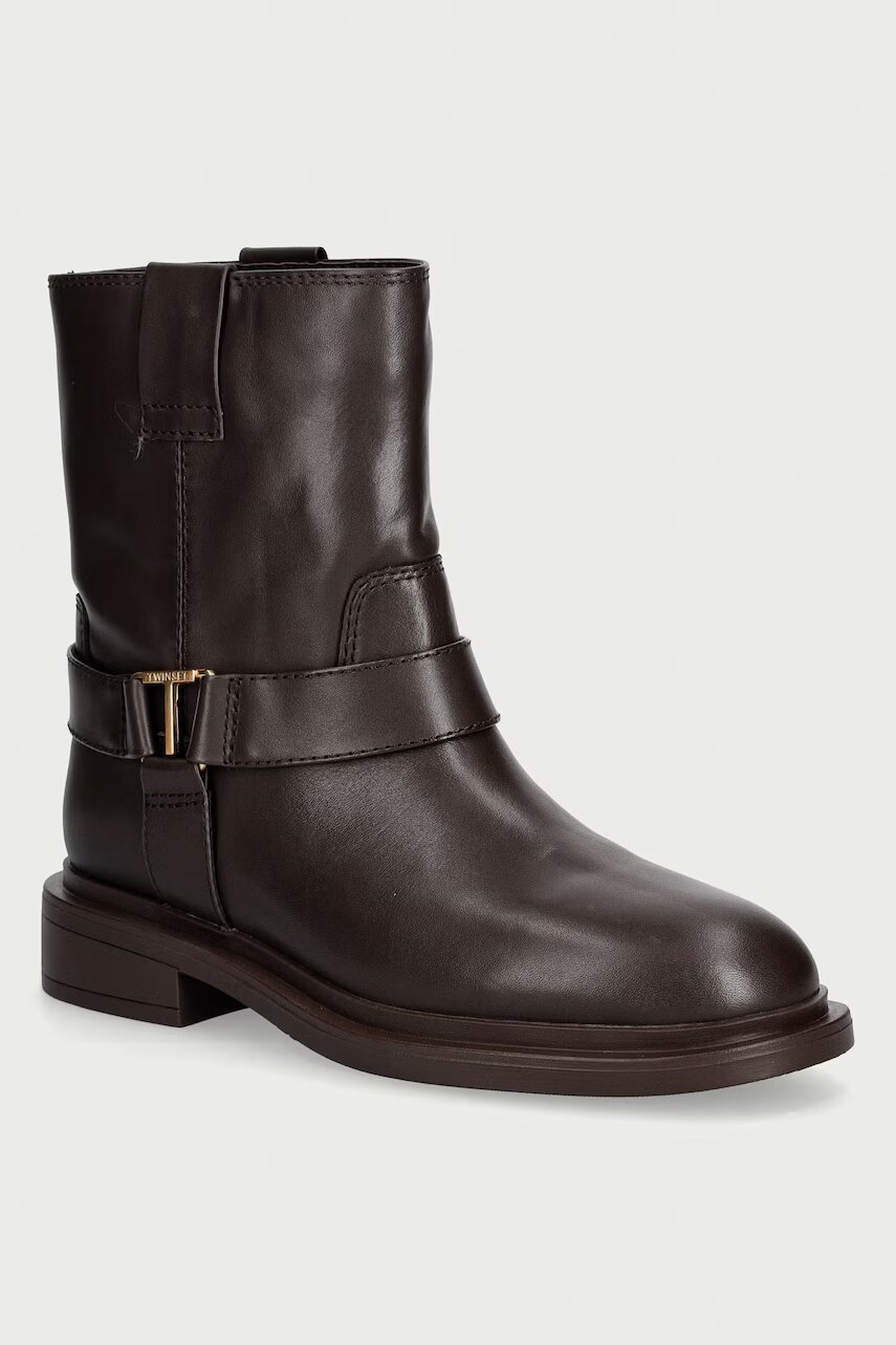 TWINSET botine pentru femei din piele