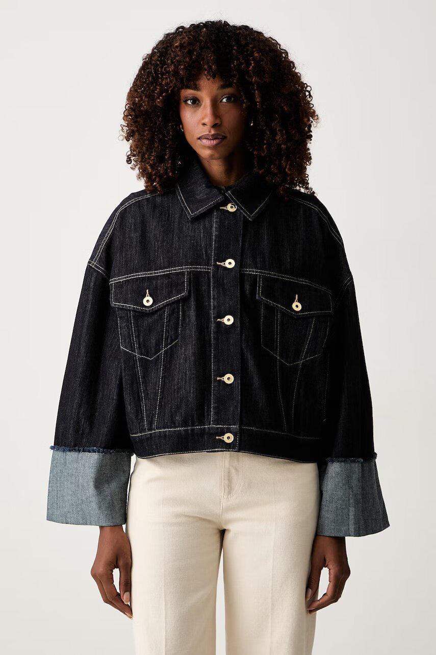 TWINSET geacă de blugi pentru femei din denim