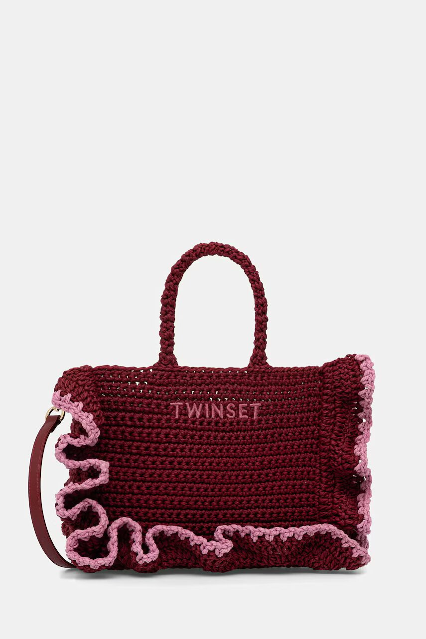 TWINSET geantă crossbody pentru femei împletită