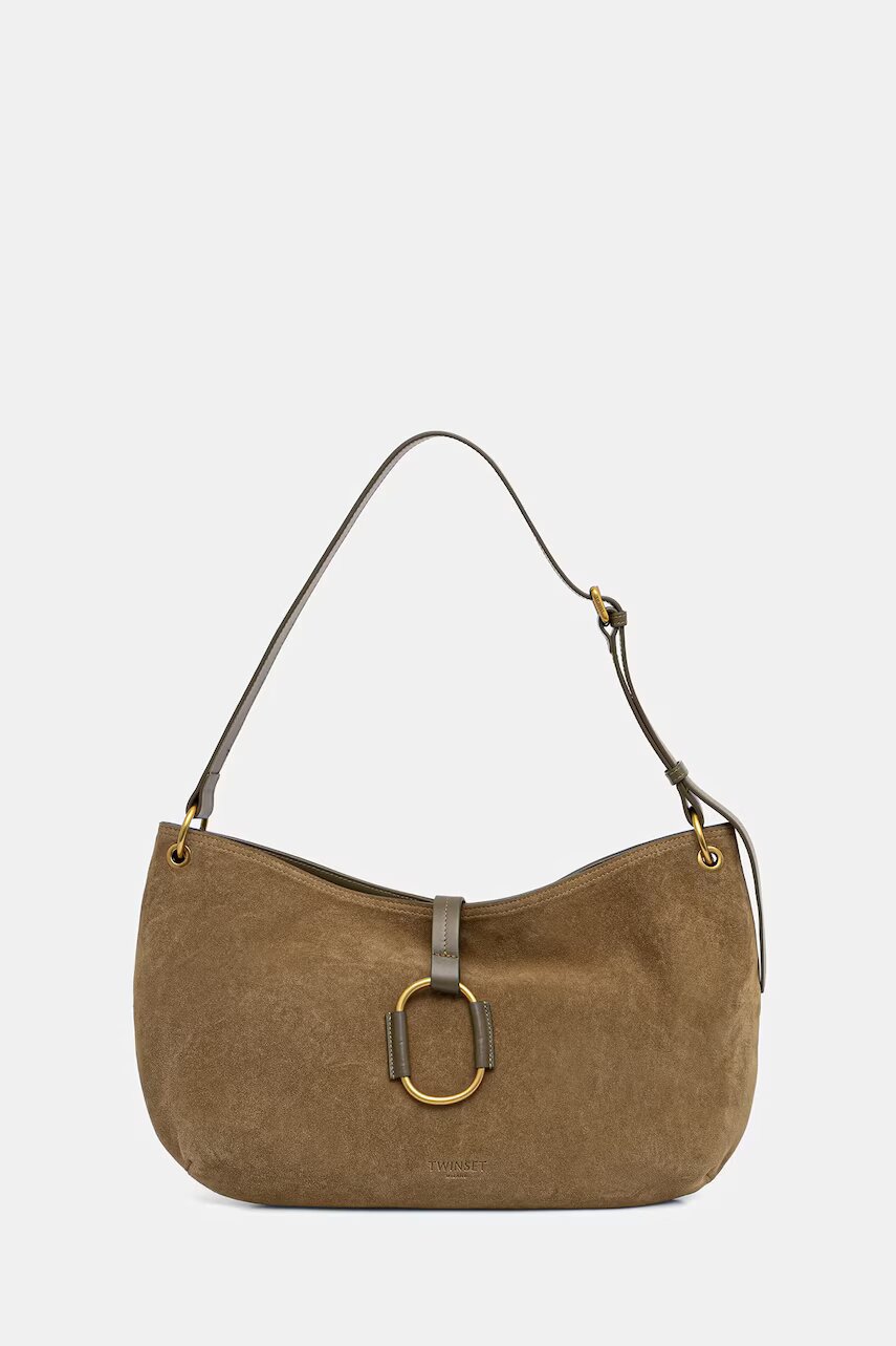 TWINSET hobo bag pentru femei din piele întoarsă