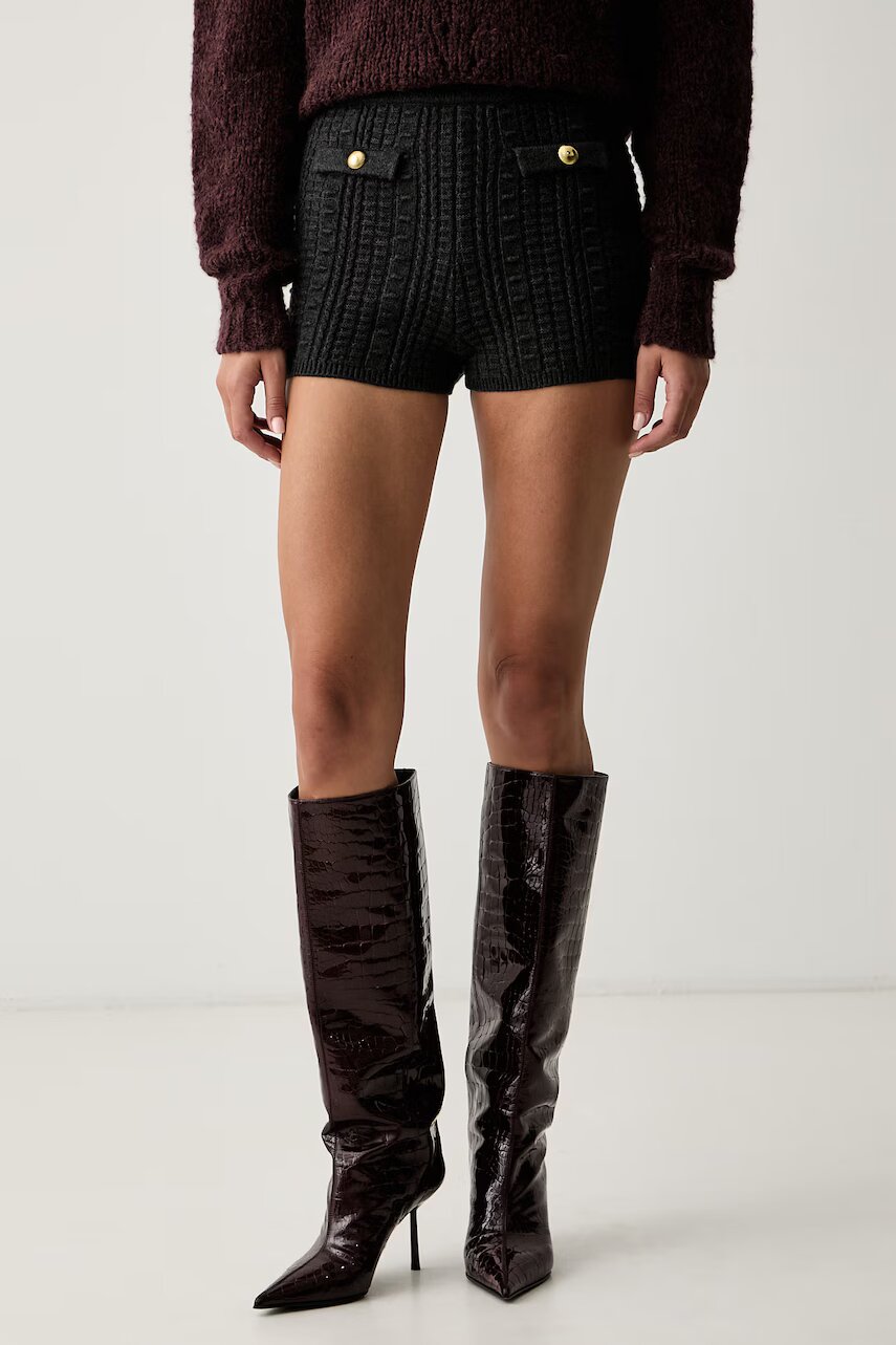 TWINSET pantaloni scurți pentru femei cu vâscoză