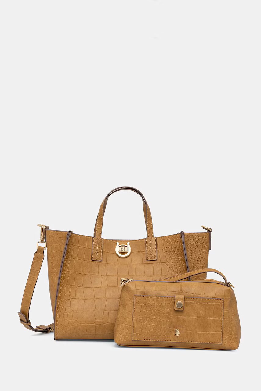 U.S. Polo Assn. geantă shopper pentru femei cu imitație de piele MIDDLETON