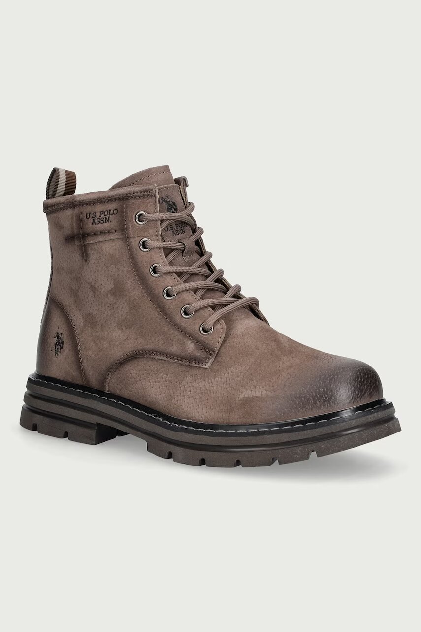 U.S. Polo Assn. ghete de drumeție pentru bărbați din nubuck BERNY002A