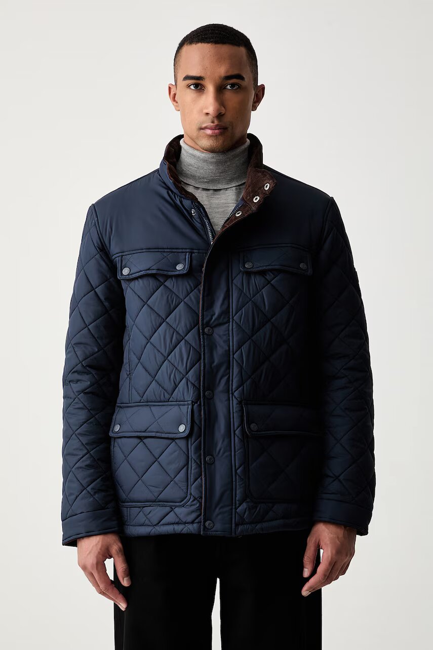 U.S. Polo Assn. jachetă pentru bărbați DIAMOND QUILTED FUNNEL