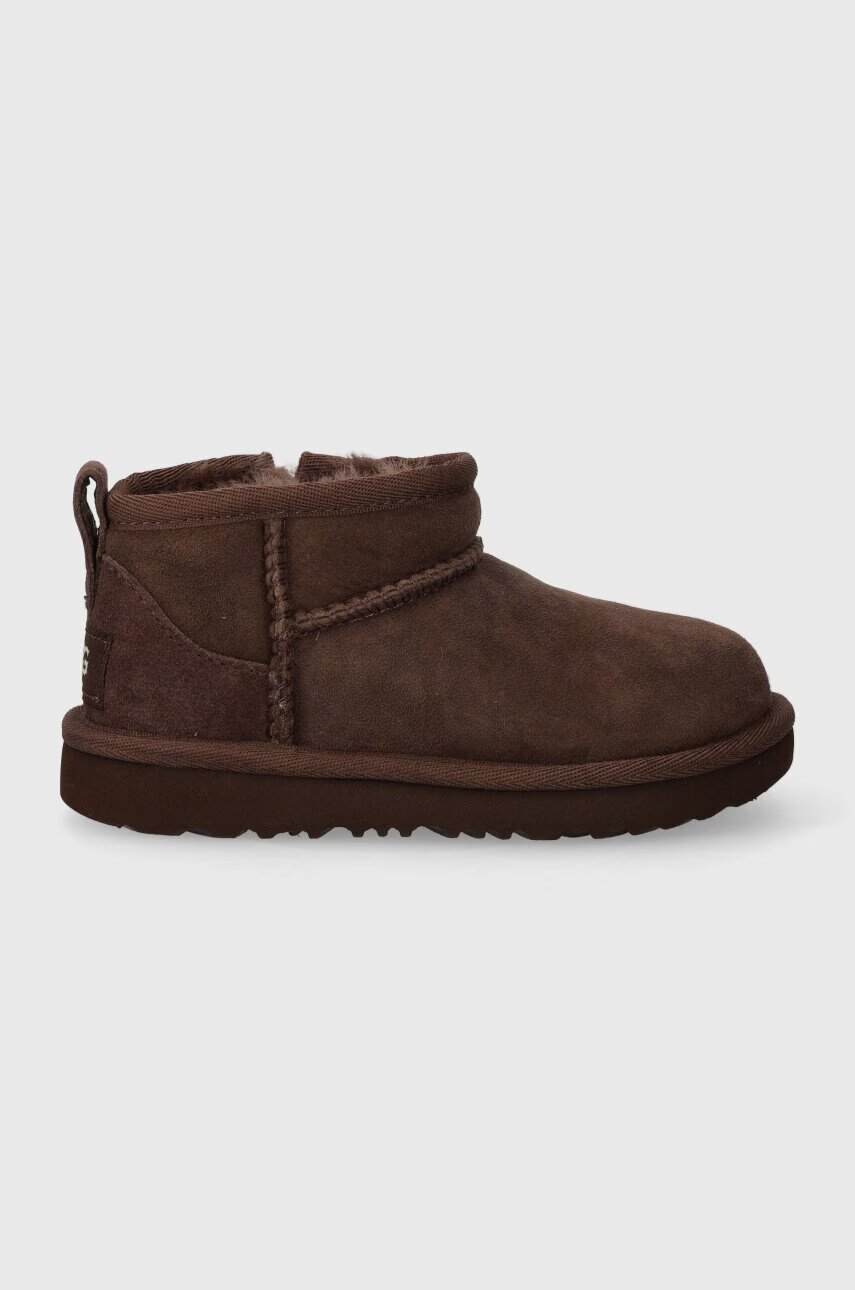 UGG cizme de zăpadă pentru copii din piele întoarsă CLASSIC ULTRA MINI