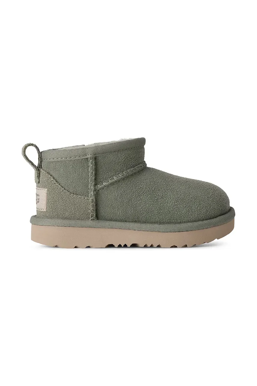 UGG cizme de zăpadă pentru copii din piele întoarsă CLASSIC ULTRA MINI