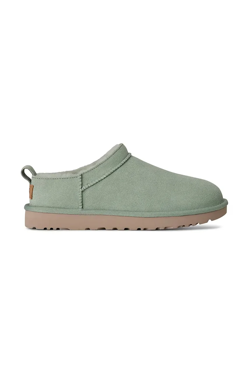 UGG papuci din piele întoarsă W Classic Micro
