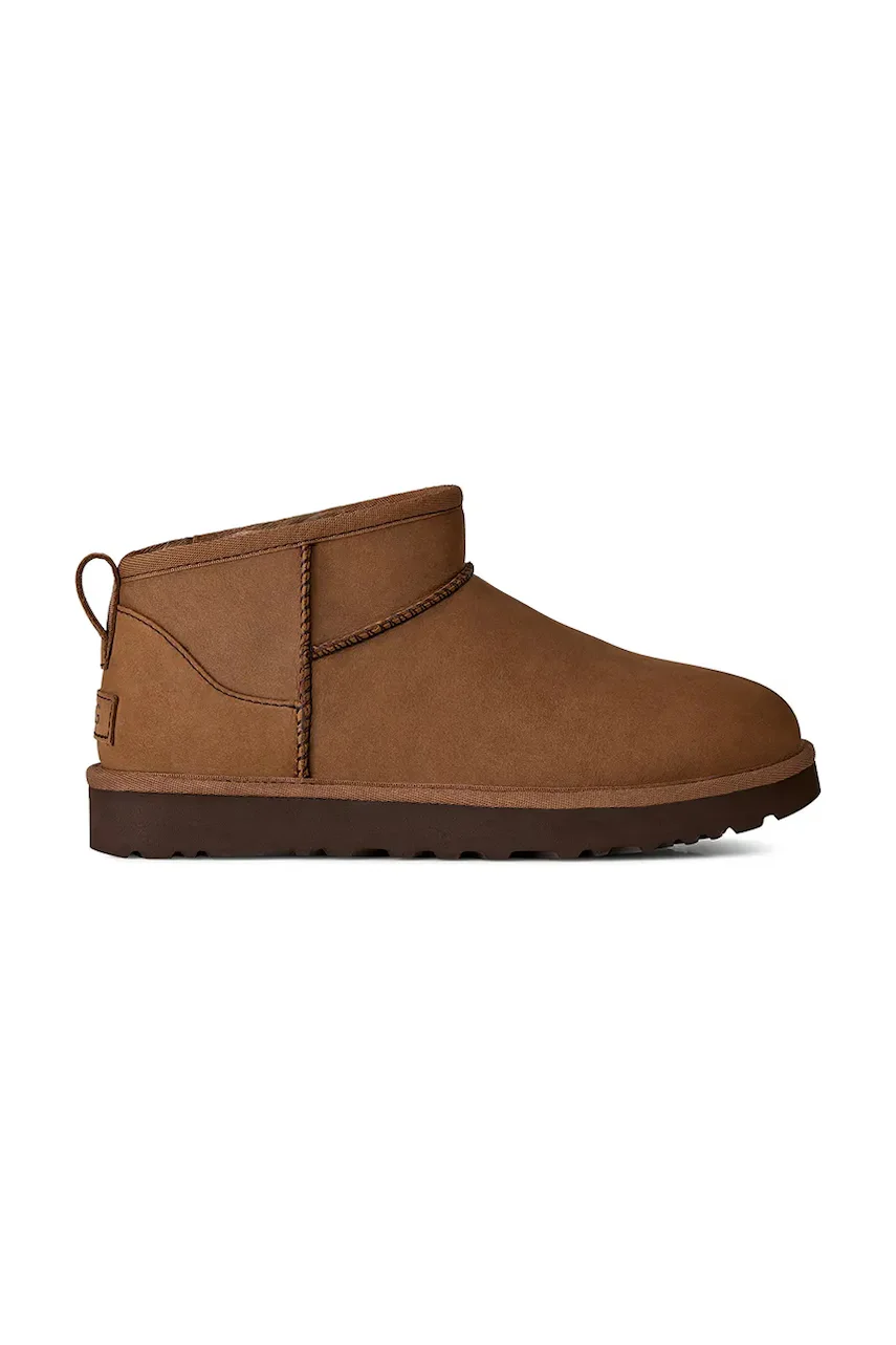 UGG W Classic Ultra Mini Nubuck cizme de zăpadă pentru femei din nubuck
