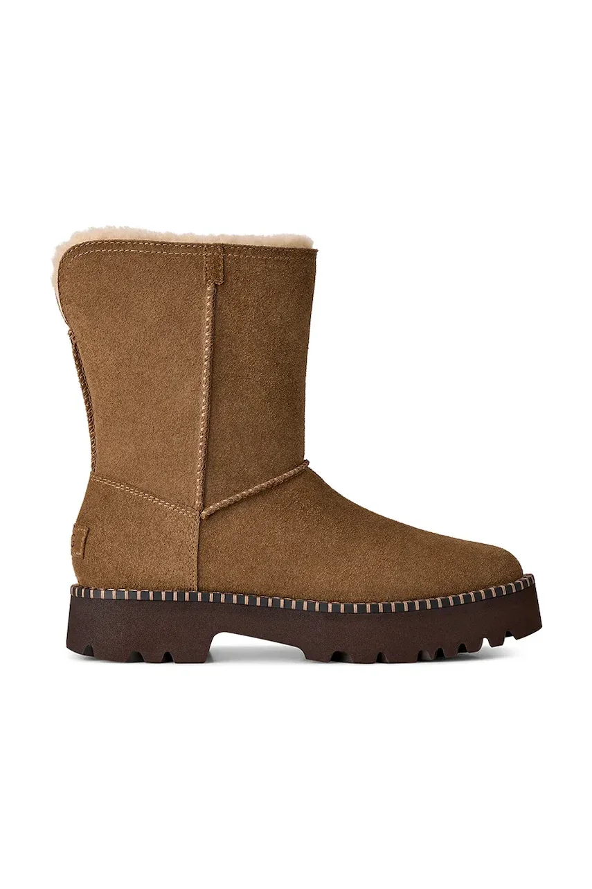 UGG W Uptowner Short Boot cizme de zăpadă pentru femei din piele întoarsă