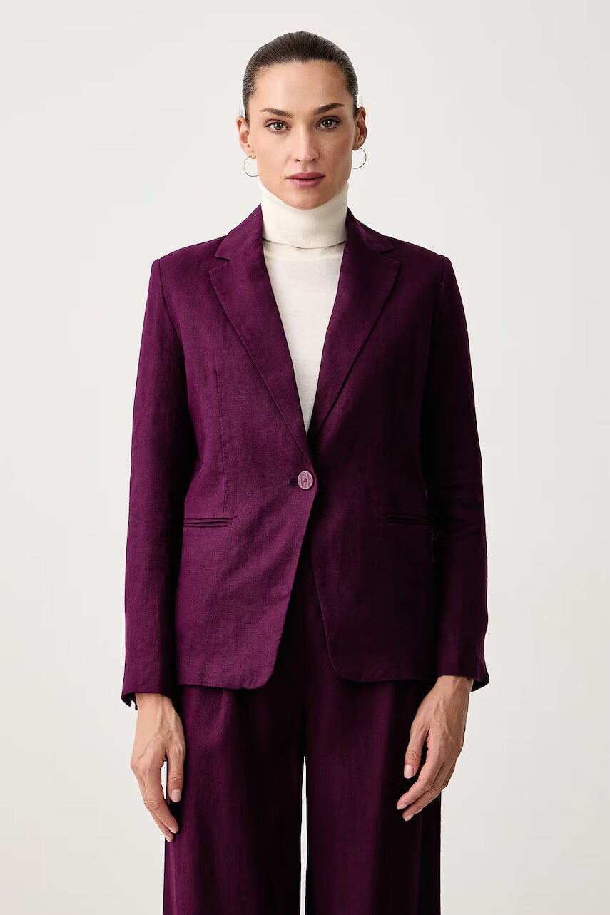 United Colors Of Benetton sacou pentru femei din in