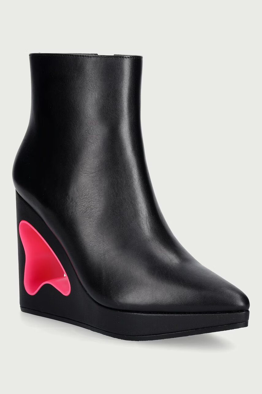 United Nude botine wedges pentru femei din piele Void Bootie