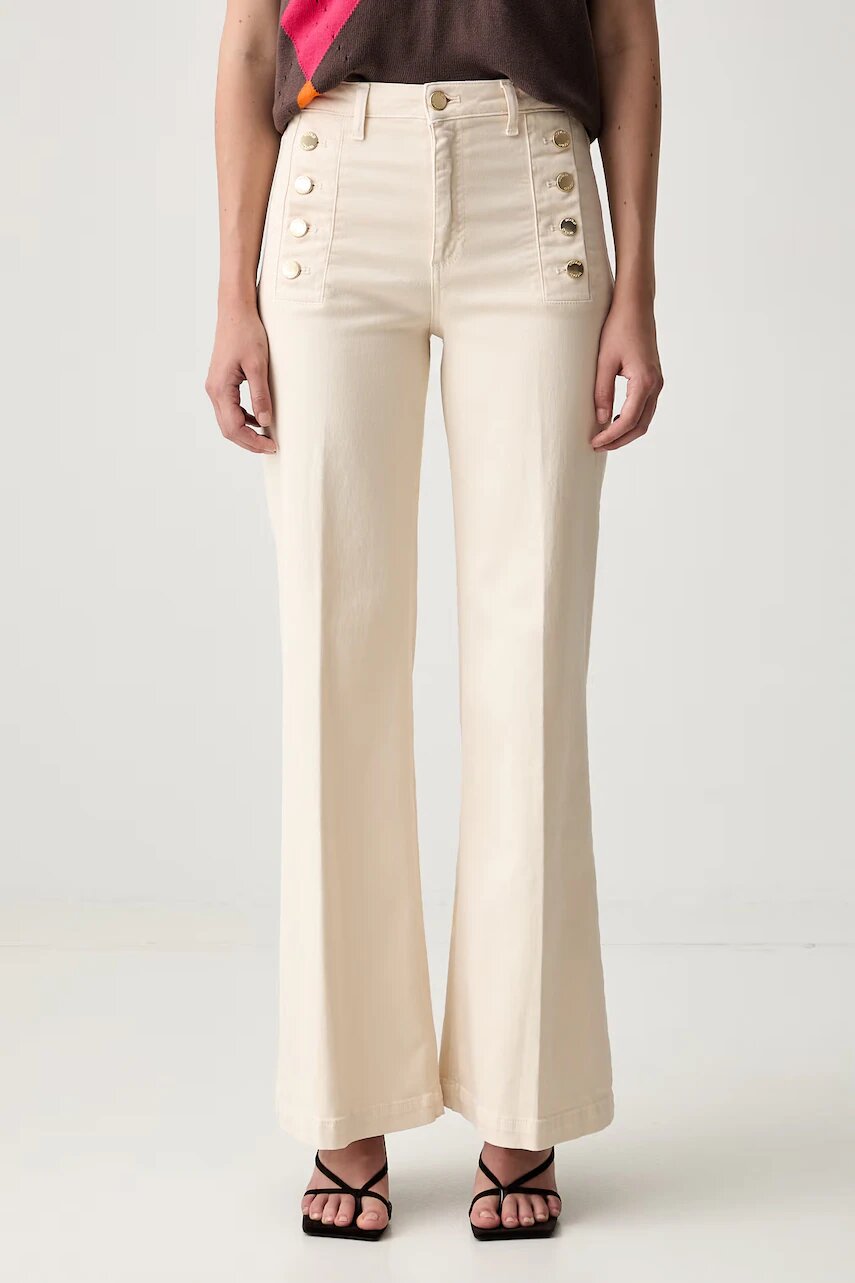 ViCOLO blugi wide leg pentru femei