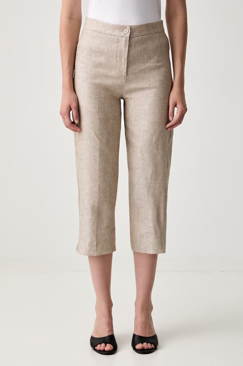 ViCOLO pantaloni capri pentru femei din in