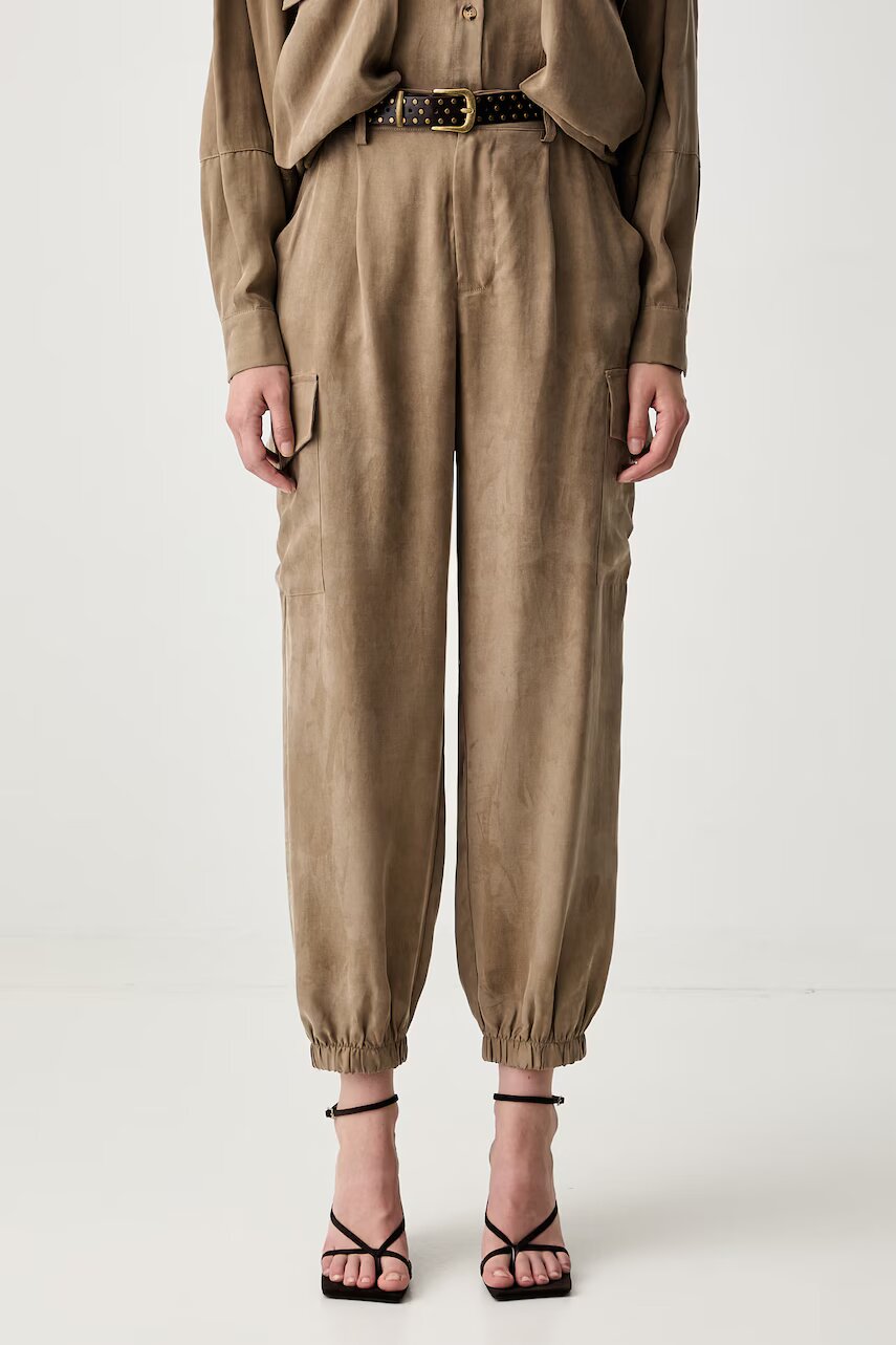 ViCOLO pantaloni cargo pentru femei din lyocell