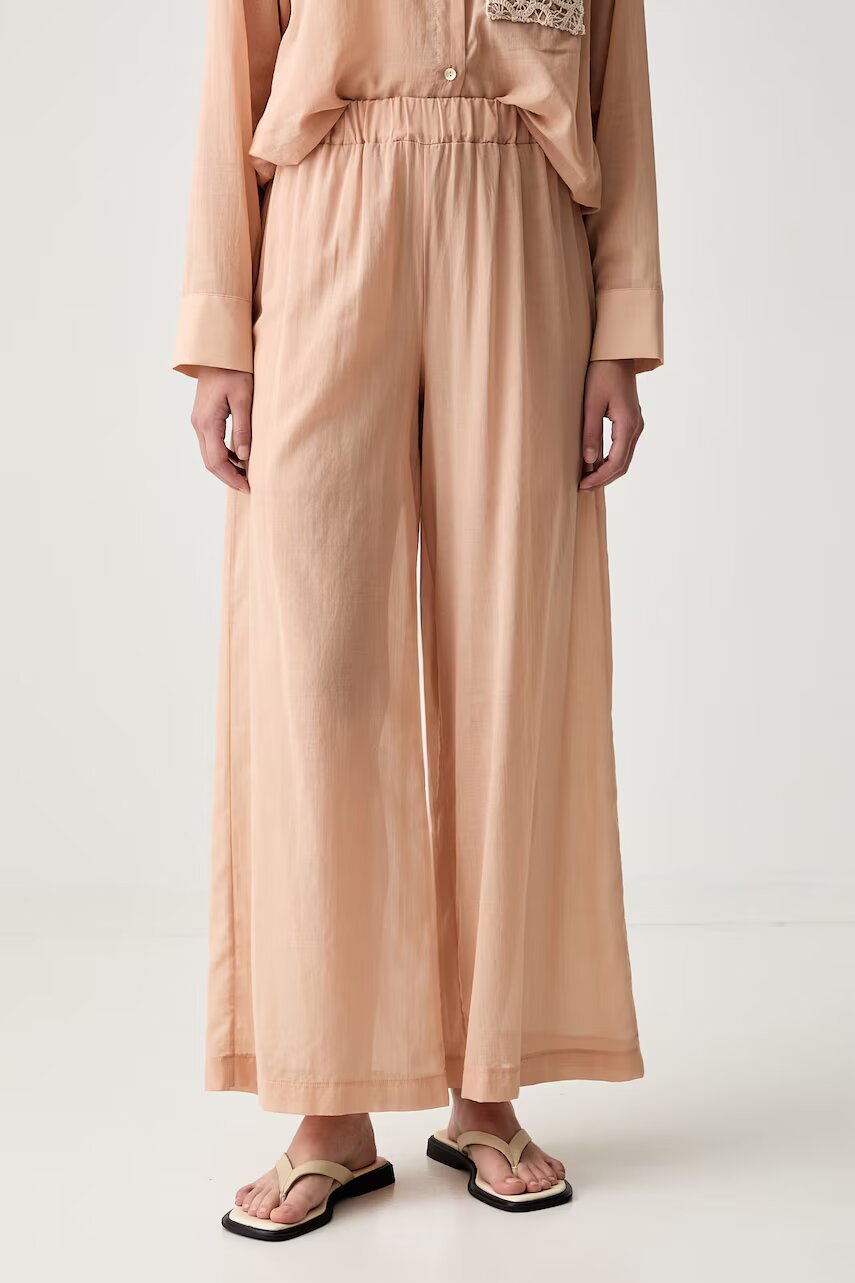 ViCOLO pantaloni palazzo pentru femei din bumbac