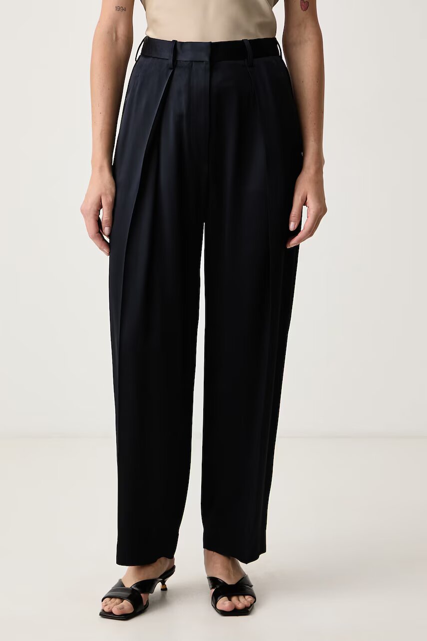 VICTORIA BECKHAM pantaloni de costum pentru femei cu acetat Cecilia