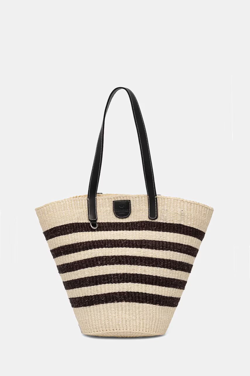 Weekend Max Mara geantă de plajă pentru femei împletită AGENNAIO