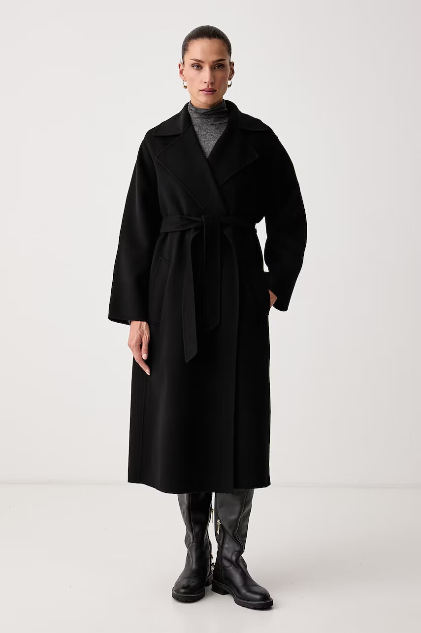 Weekend Max Mara palton pentru femei din lână WKDOPEROSO