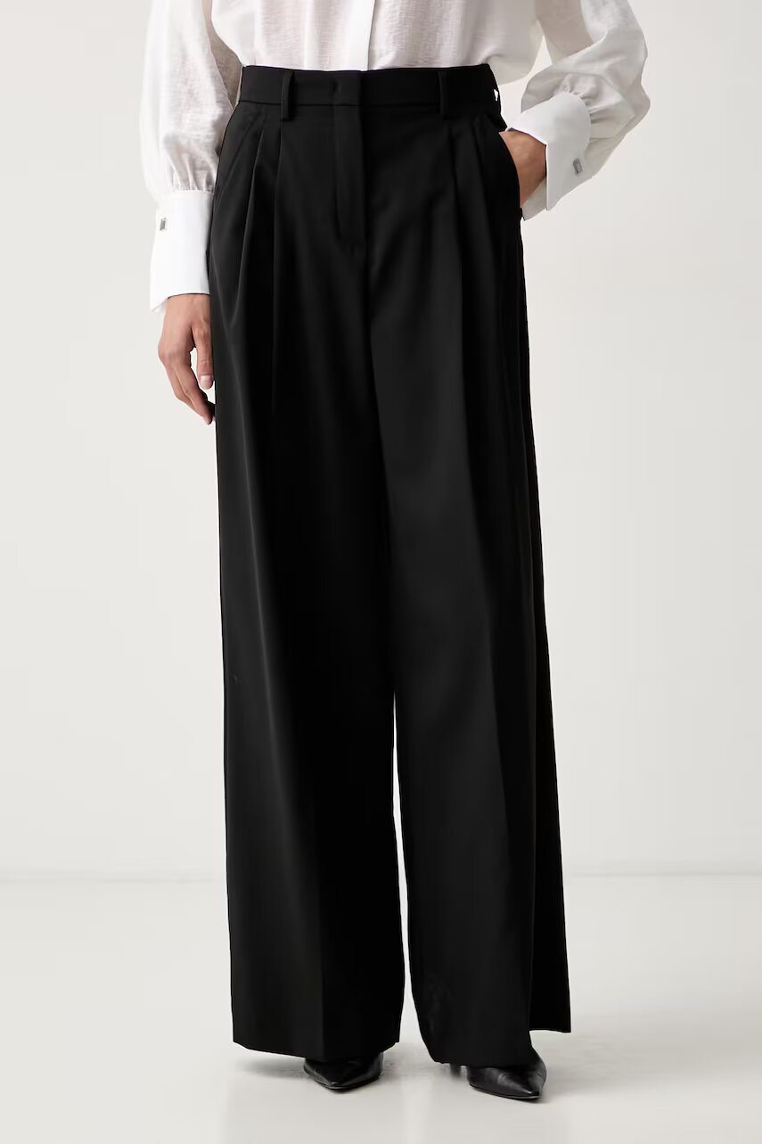 Weekend Max Mara pantaloni pentru femei din lână WKDOVVIO