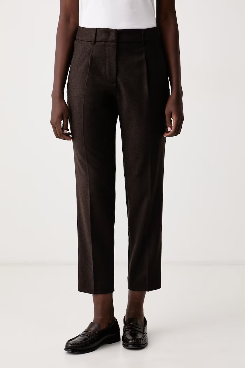 Weekend Max Mara pantaloni regular pentru bărbați cu lână WKDCALDAIA