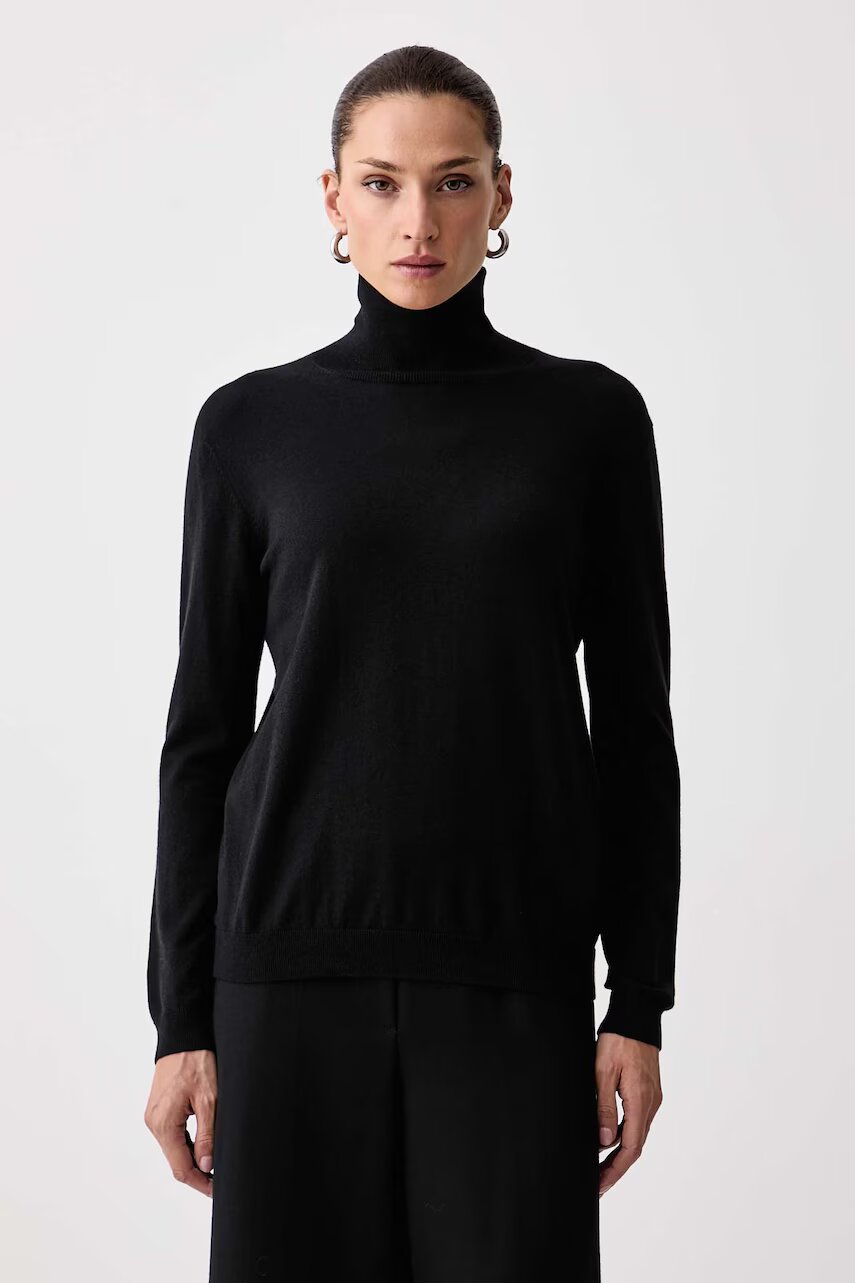 Weekend Max Mara pulover cu guler înalt pentru femei cu amestec de mătase WKDKIKU