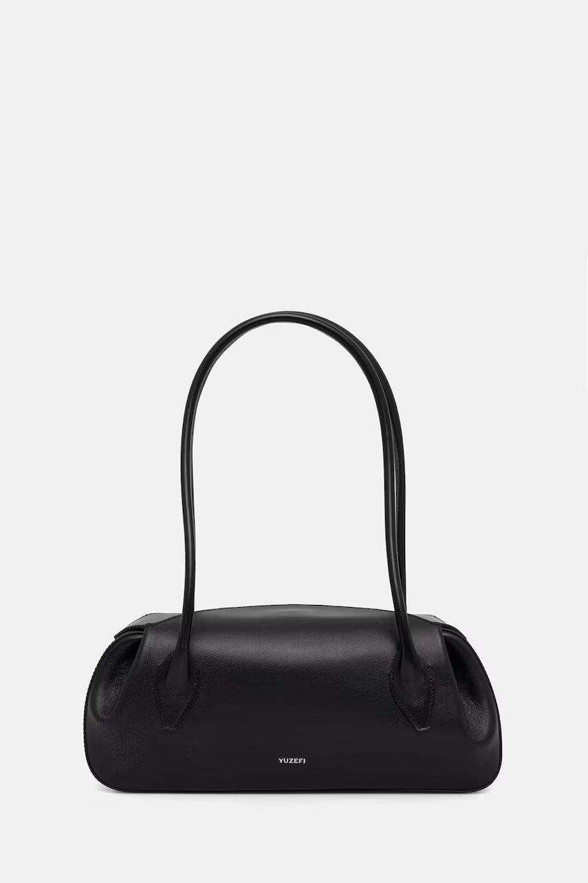YUZEFI geantă baguette pentru femei din piele OYSTER SHOULDER BAG