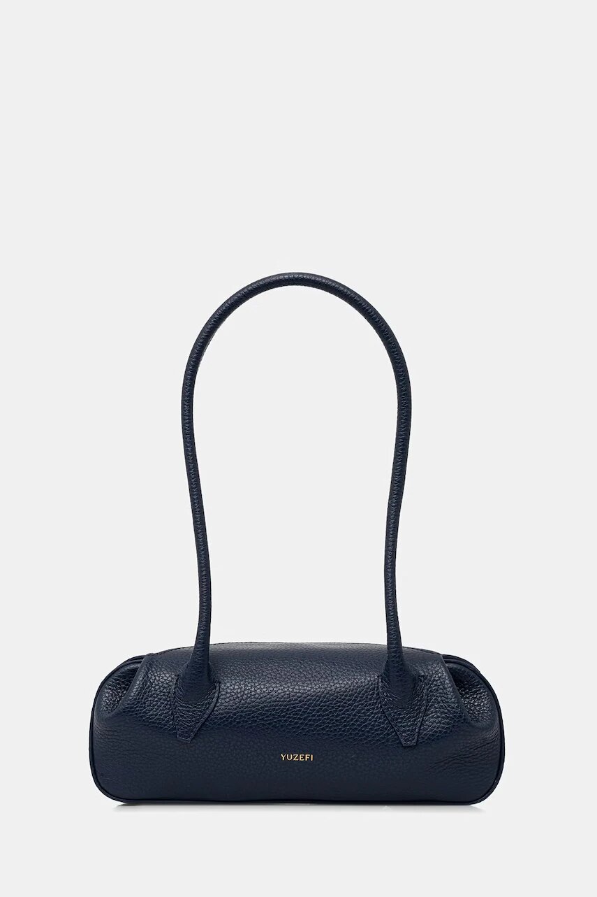 YUZEFI geantă baguette pentru femei din piele OYSTER SHOULDER MINI