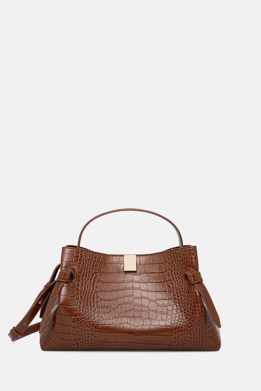 YUZEFI geantă crossbody pentru femei din piele GYOZA