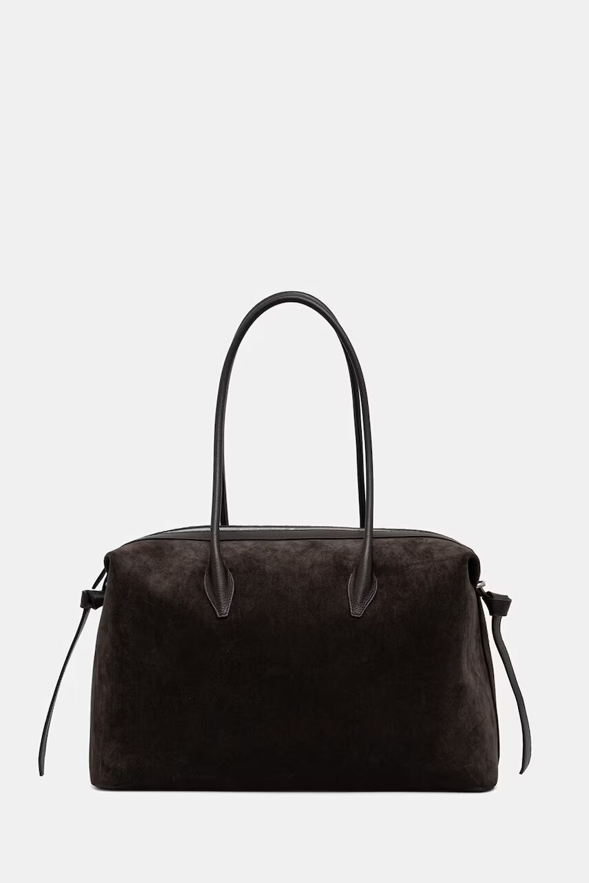 YUZEFI tote bag pentru femei din piele întoarsă LARGE BRIOCHE DUFFLE