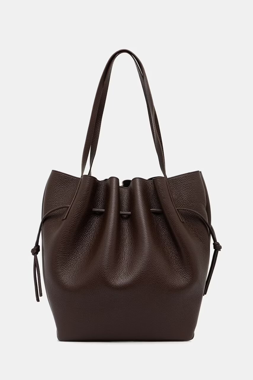 YUZEFI tote bag pentru femei din piele SCALLOP