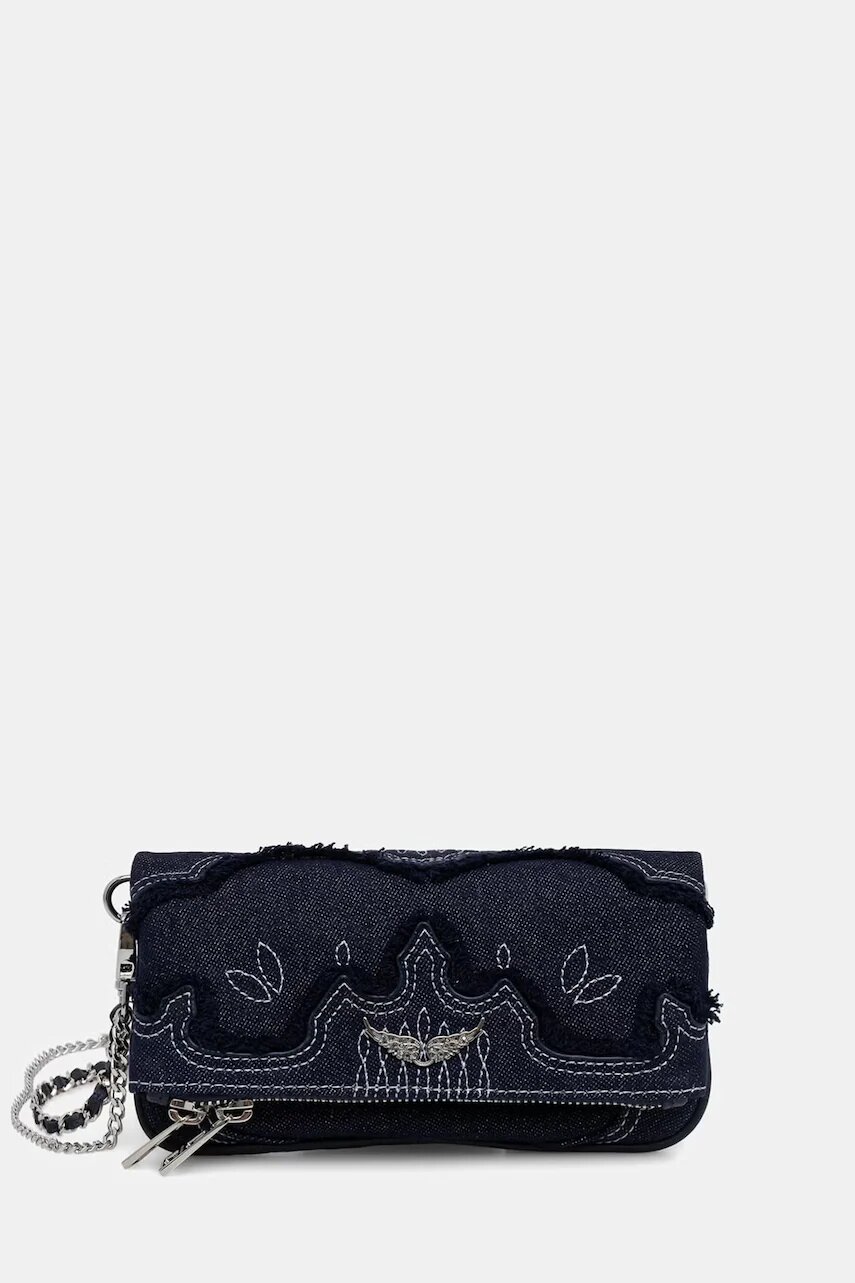 Zadig&Voltaire geantă crossbody pentru femei din denim