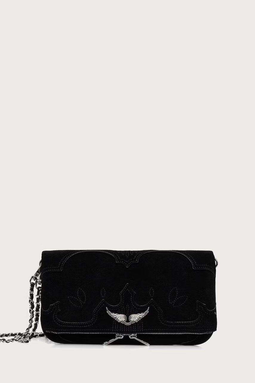 Zadig&Voltaire geantă crossbody pentru femei din piele întoarsă