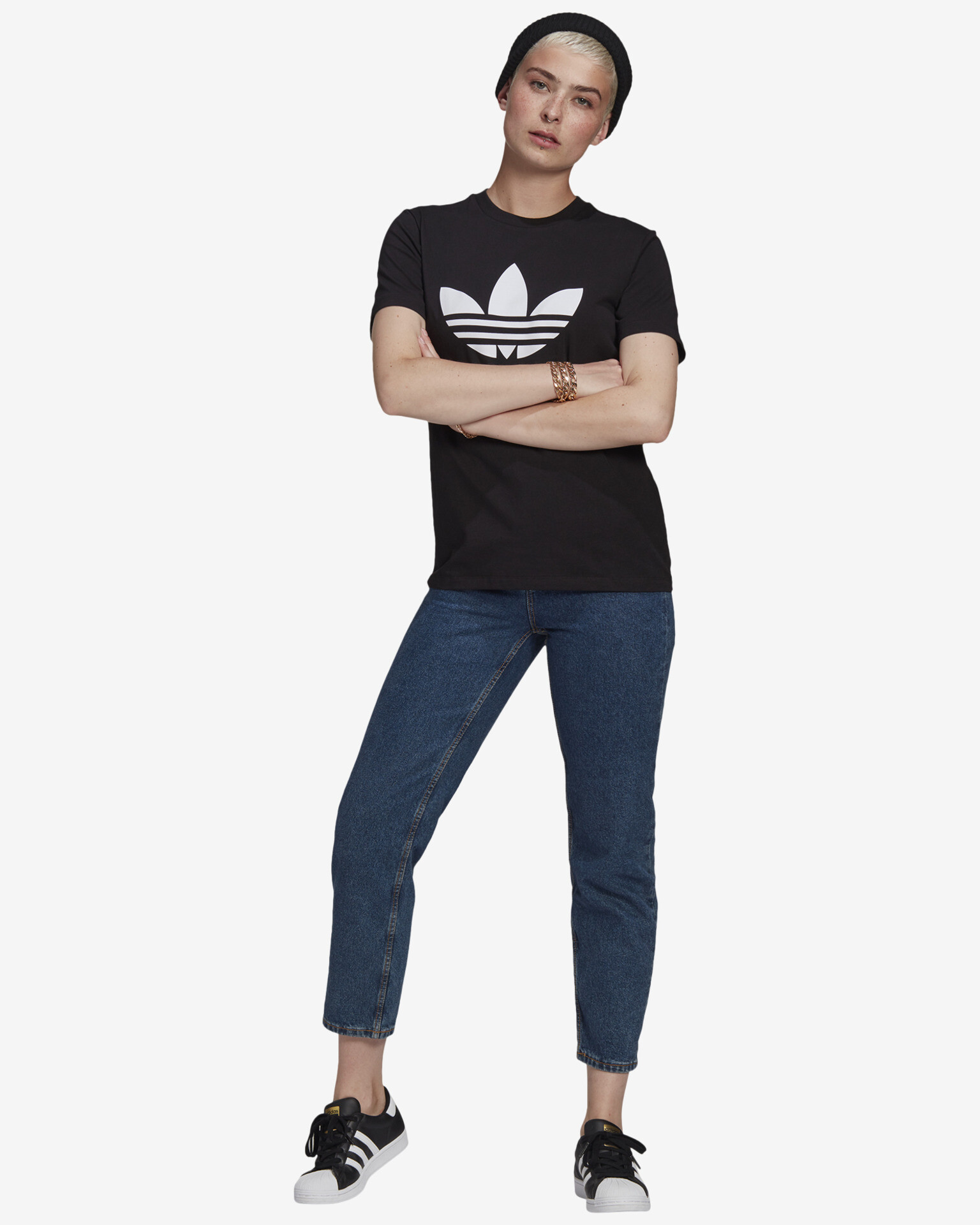 adidas Originals Adicolor Classics Trefoil Tricou Negru - Pled.ro