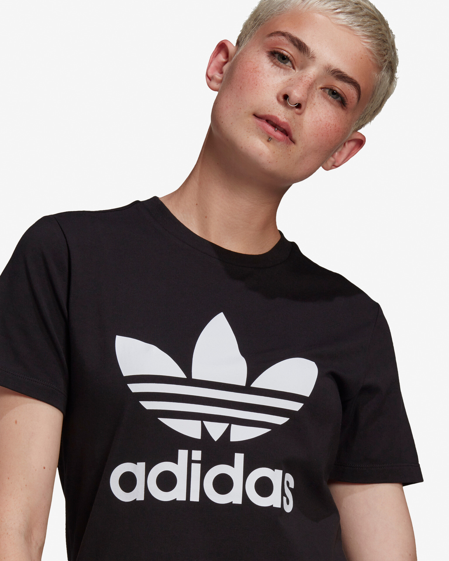 adidas Originals Adicolor Classics Trefoil Tricou Negru - Pled.ro