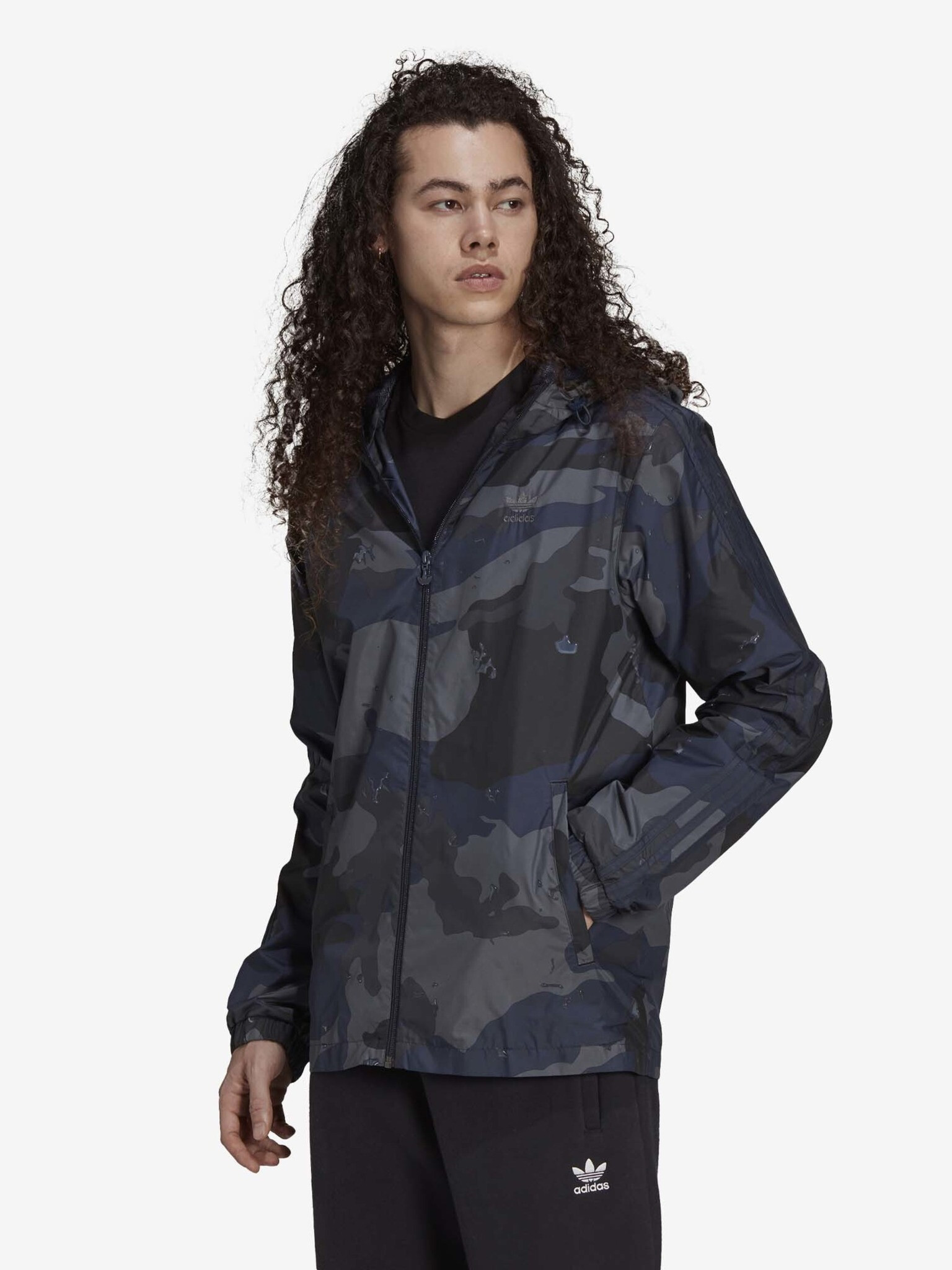 adidas Originals Camo WB FZ Jachetă Negru - Pled.ro