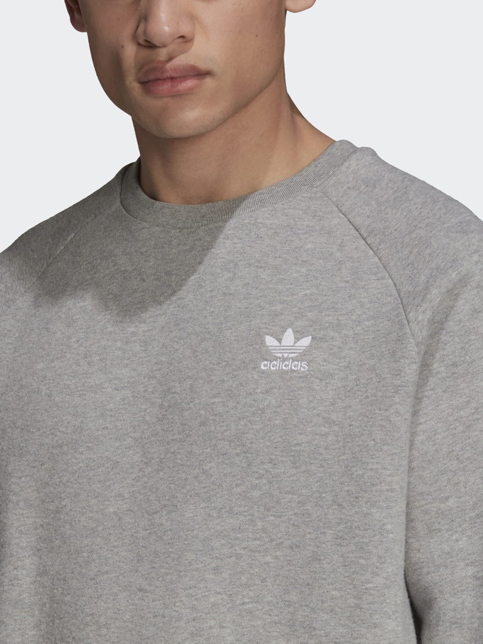 adidas Originals Essential Crew Hanorac Gri - Pled.ro