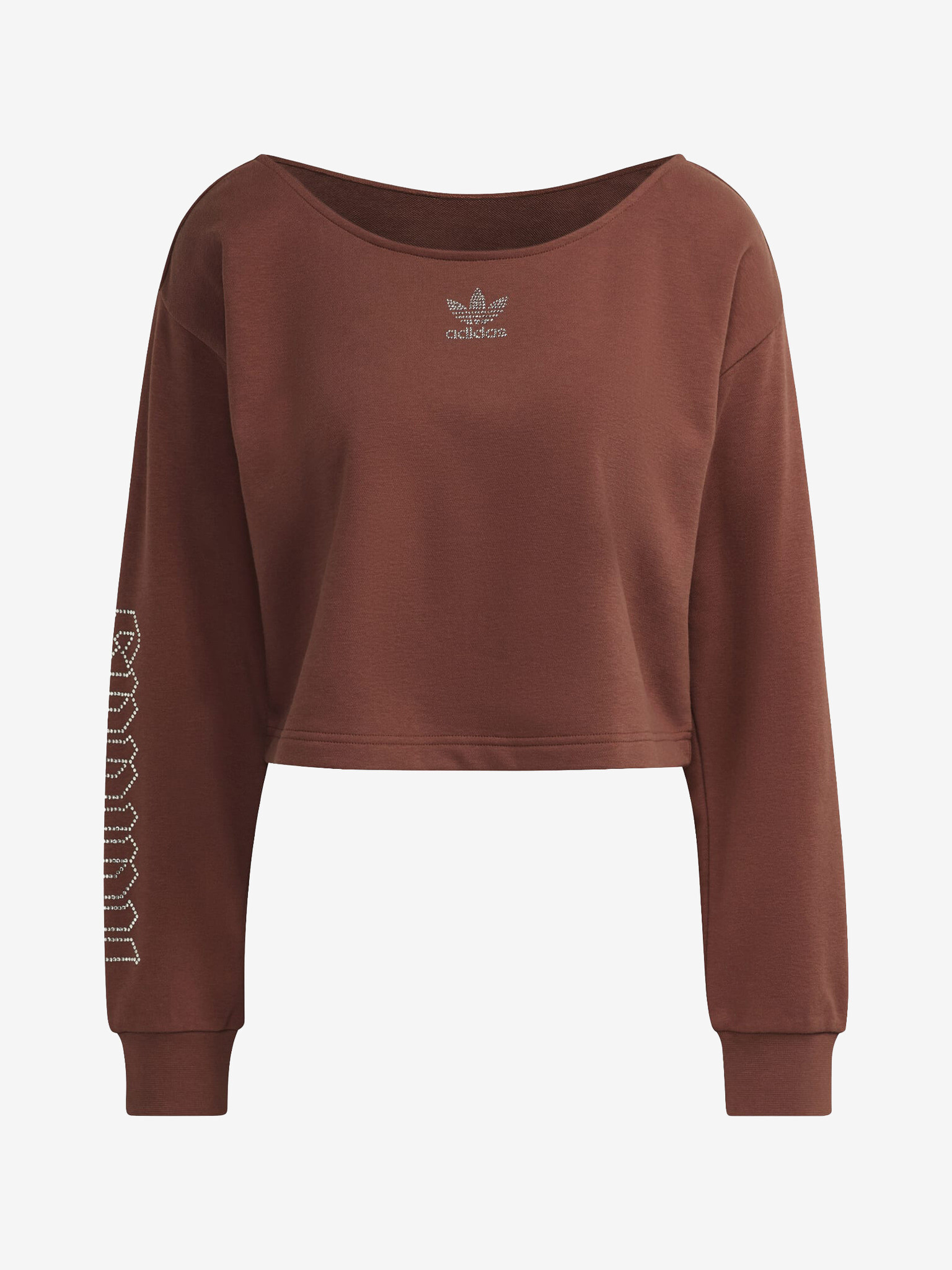 adidas Originals Slouchy Crop top Maro - Pled.ro