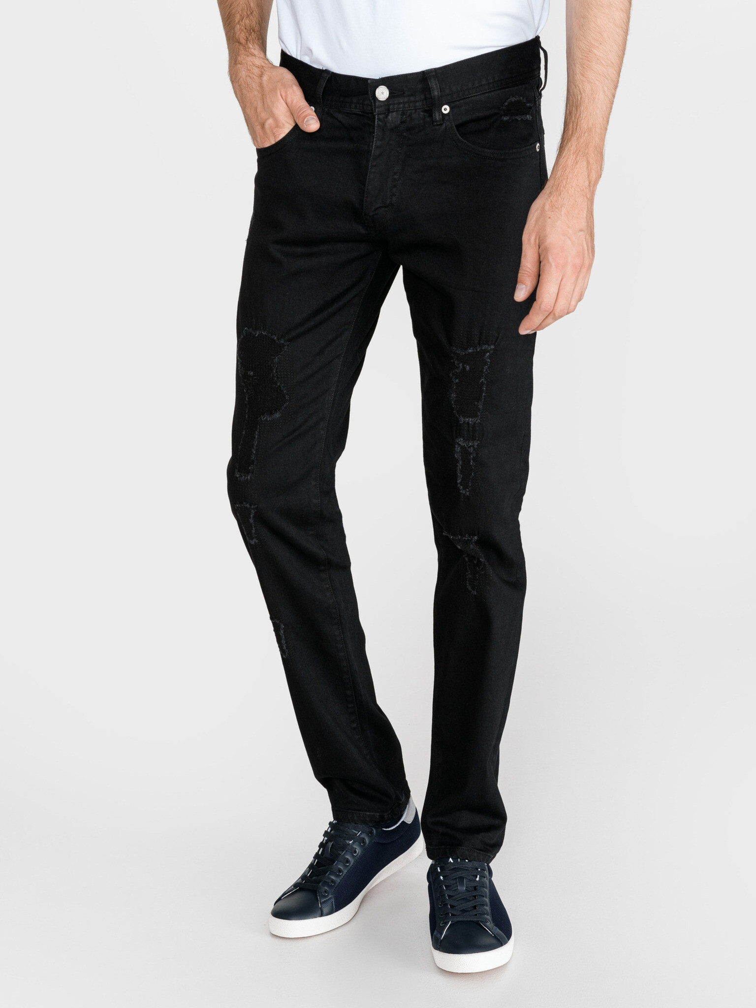 Armani Exchange Jeans Negru - Pled.ro