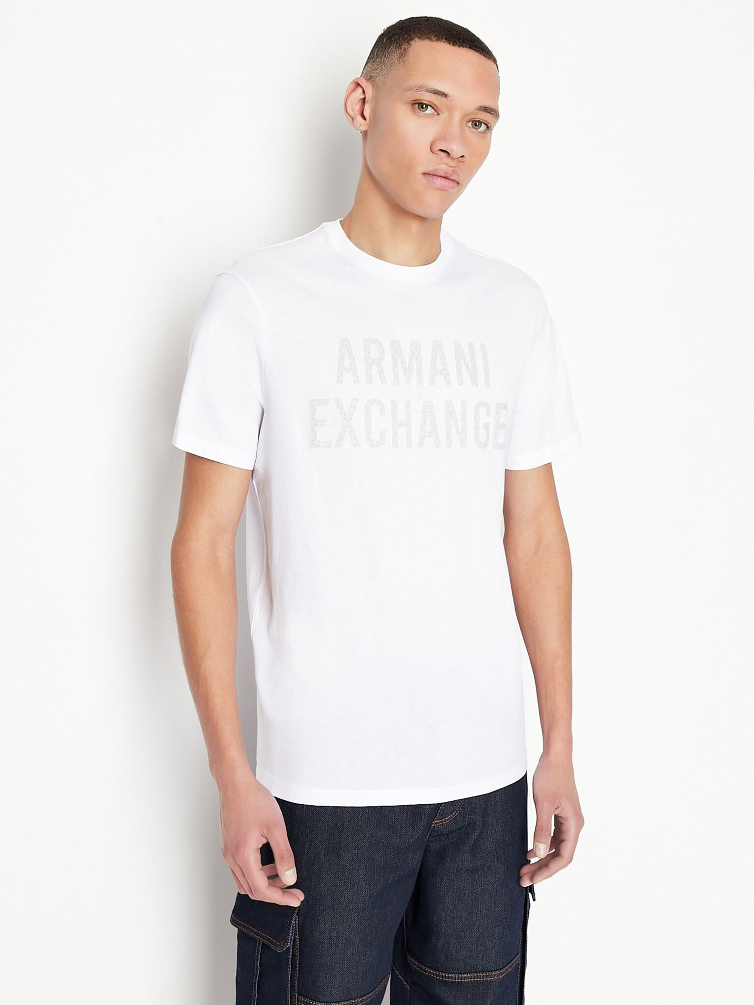 Armani Exchange Tricou Alb - Pled.ro