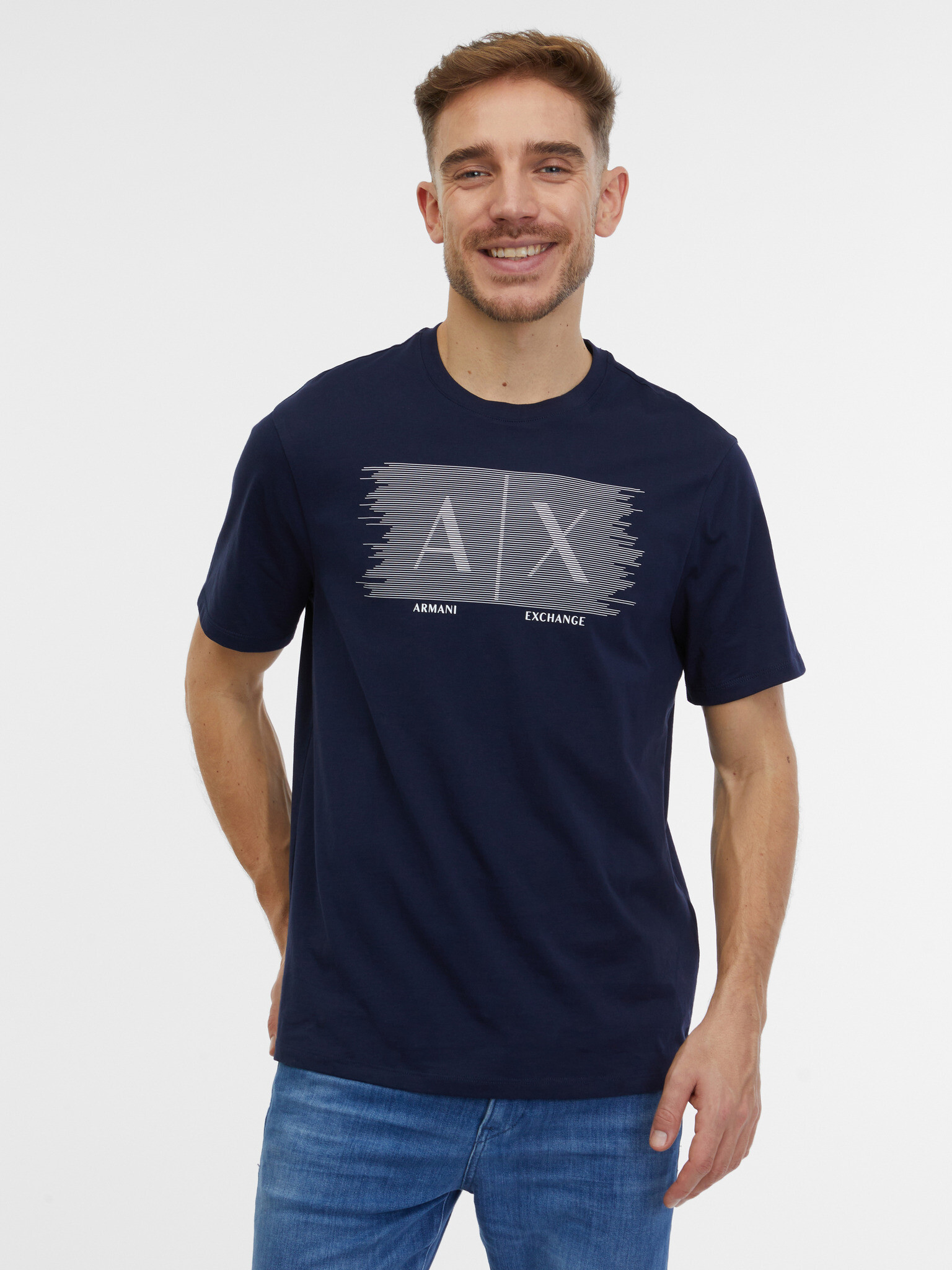 Armani Exchange Tricou Albastru - Pled.ro