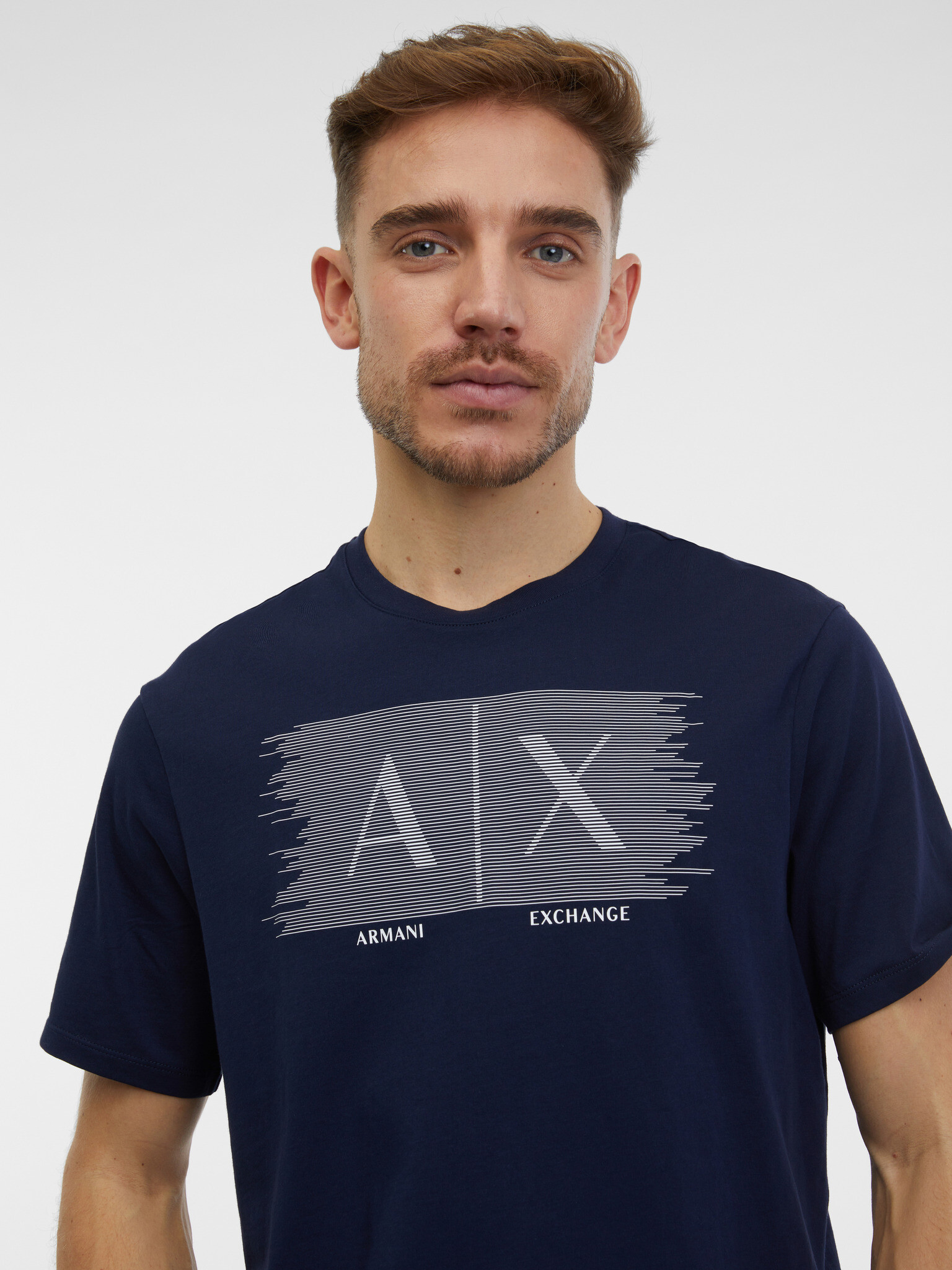 Armani Exchange Tricou Albastru - Pled.ro