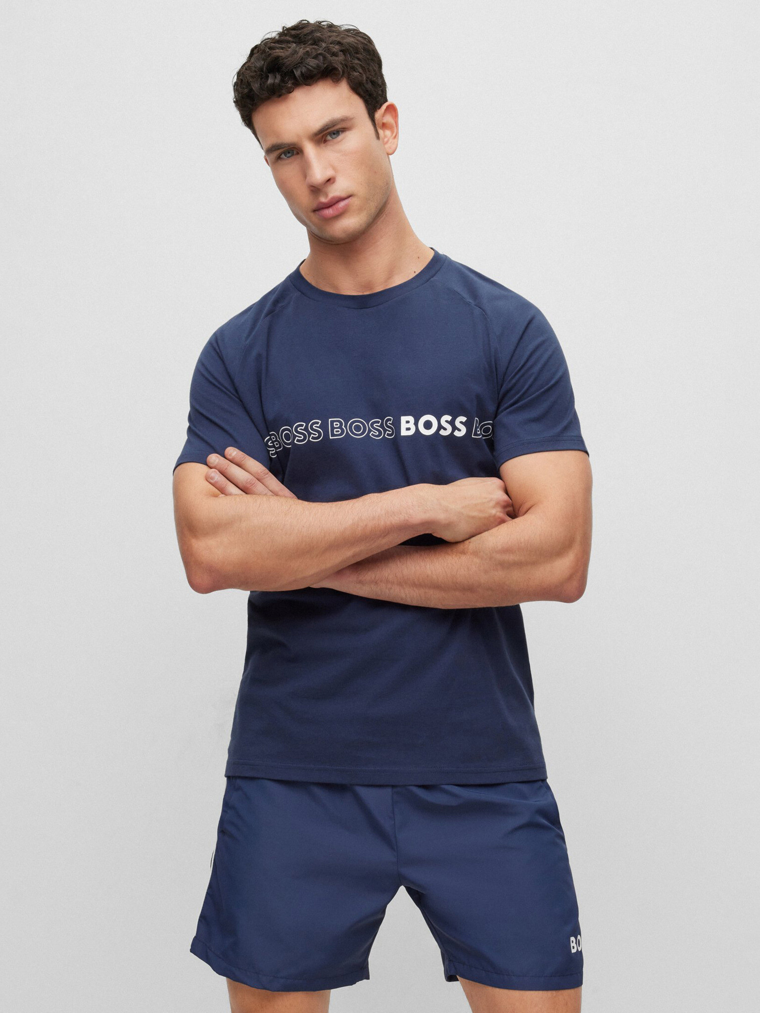 BOSS Tricou Albastru - Pled.ro