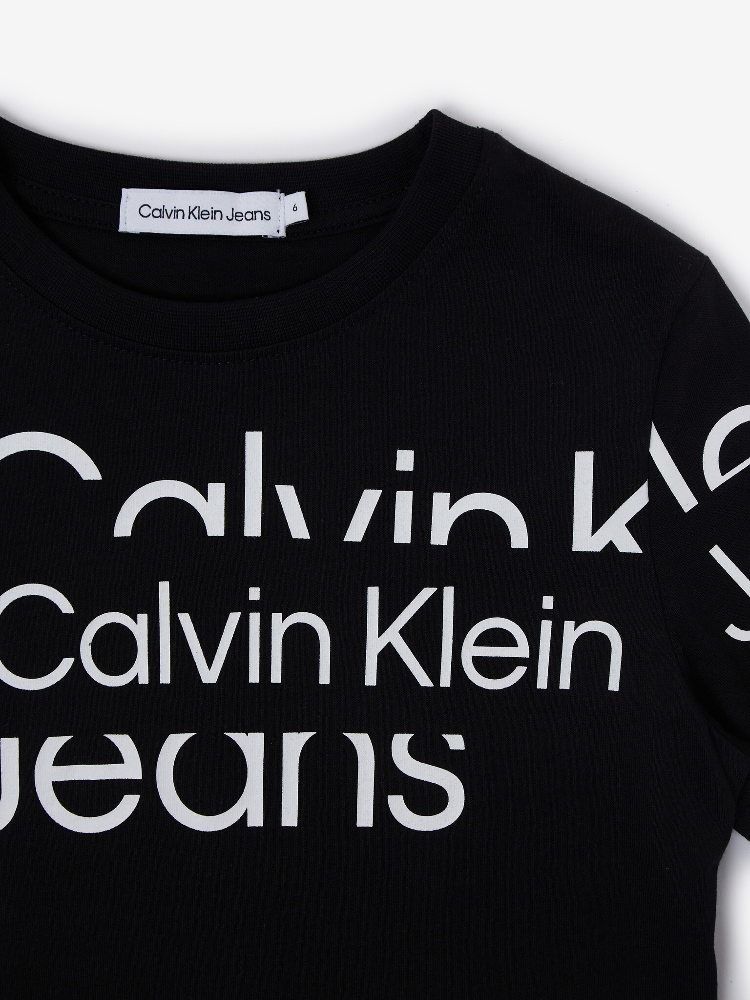 Calvin Klein Jeans Blown-Up Tricou pentru copii Negru - Pled.ro