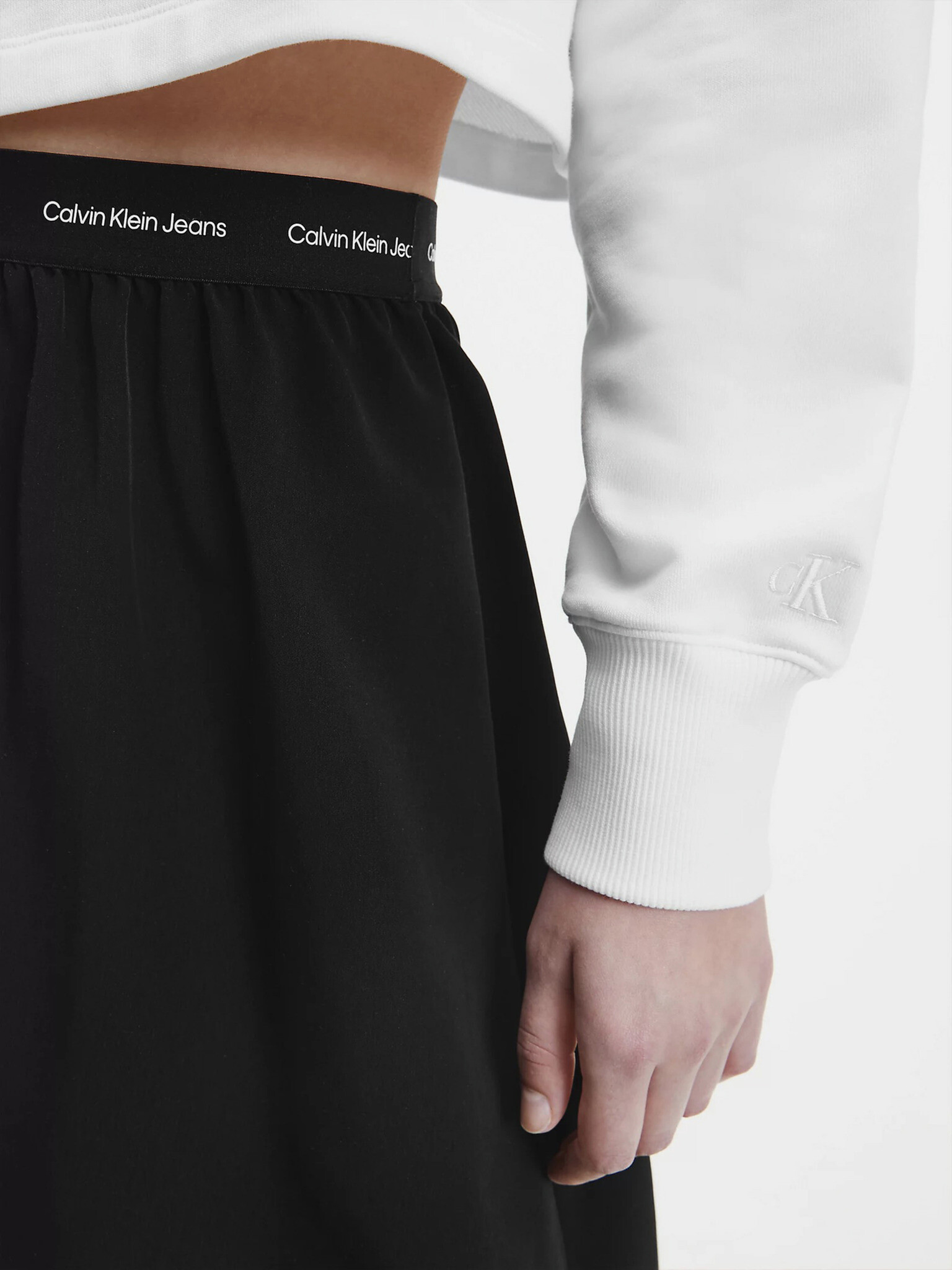 Calvin Klein Jeans Fustă Negru - Pled.ro