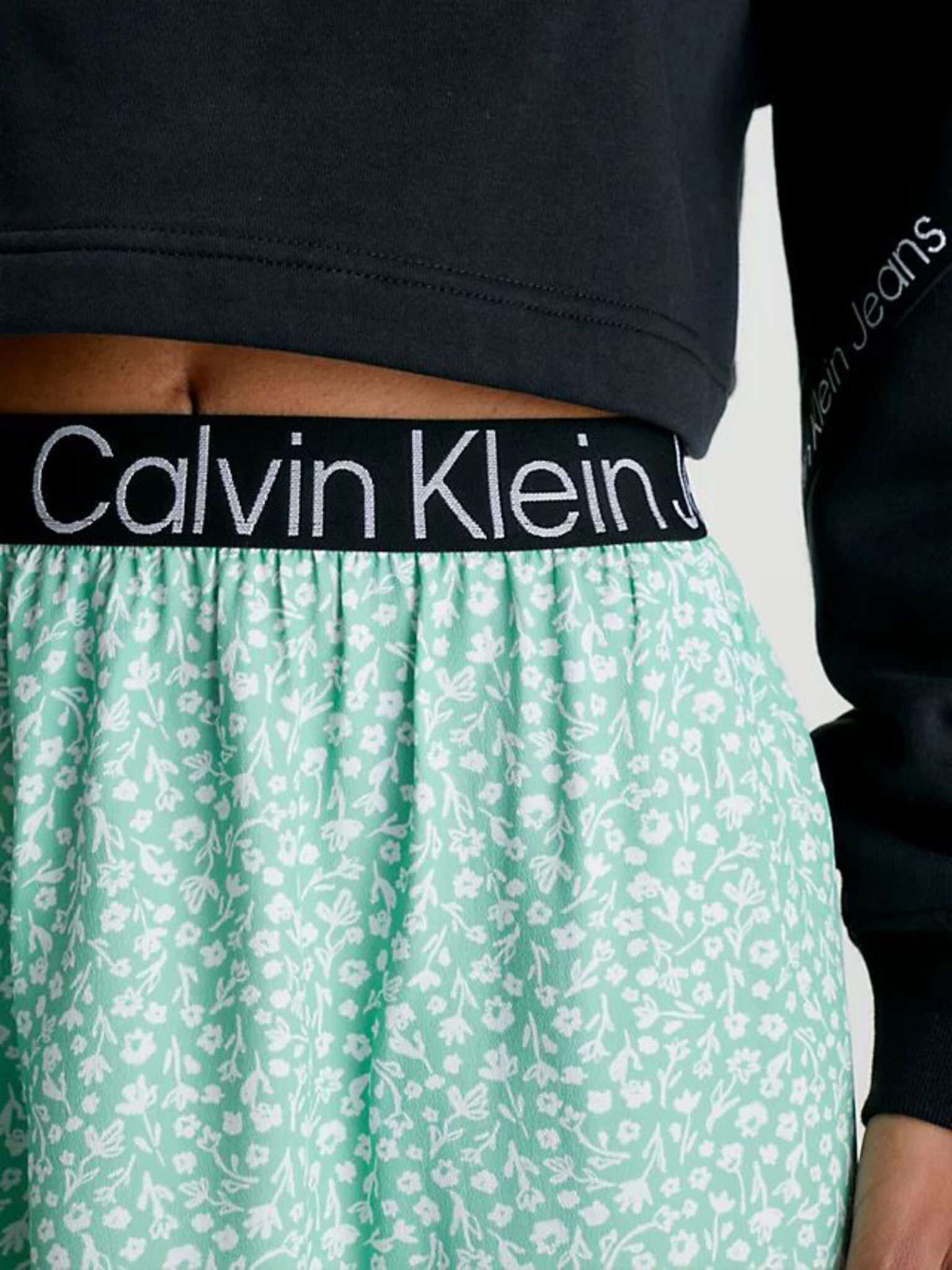 Calvin Klein Jeans Fustă Verde - Pled.ro