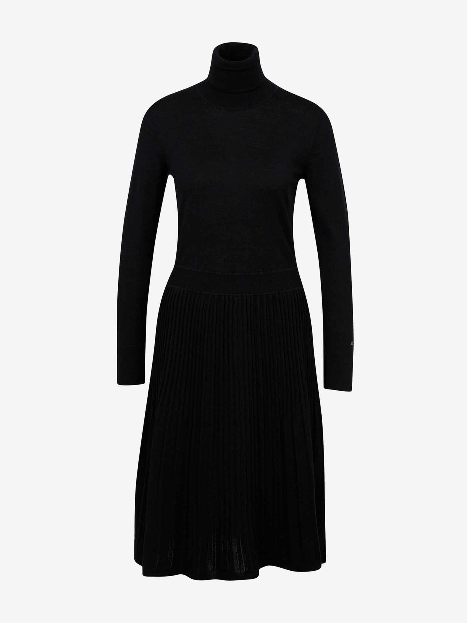 Calvin Klein Jeans Superfine Wool Flare Rochie Negru - Pled.ro