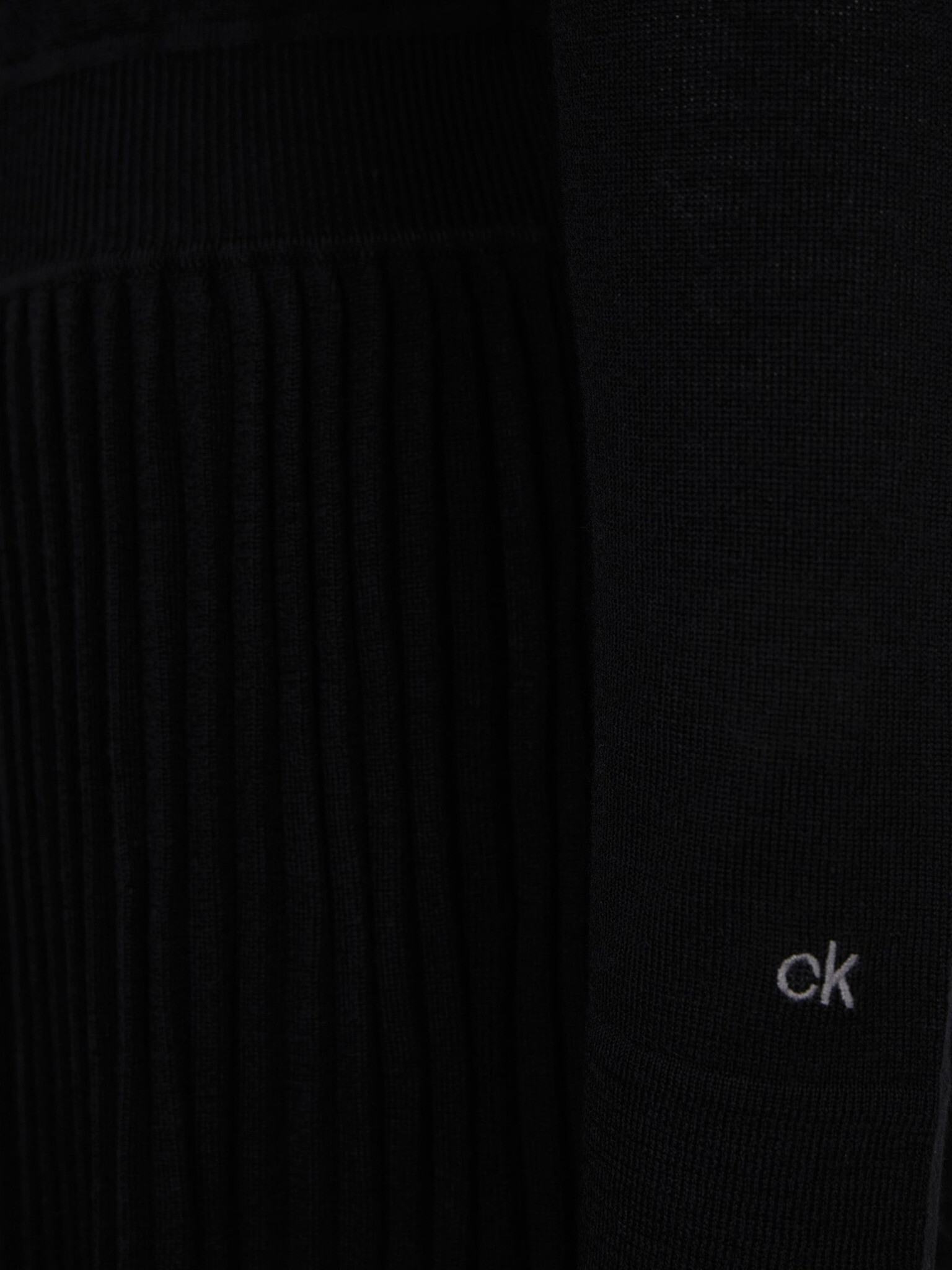 Calvin Klein Jeans Superfine Wool Flare Rochie Negru - Pled.ro