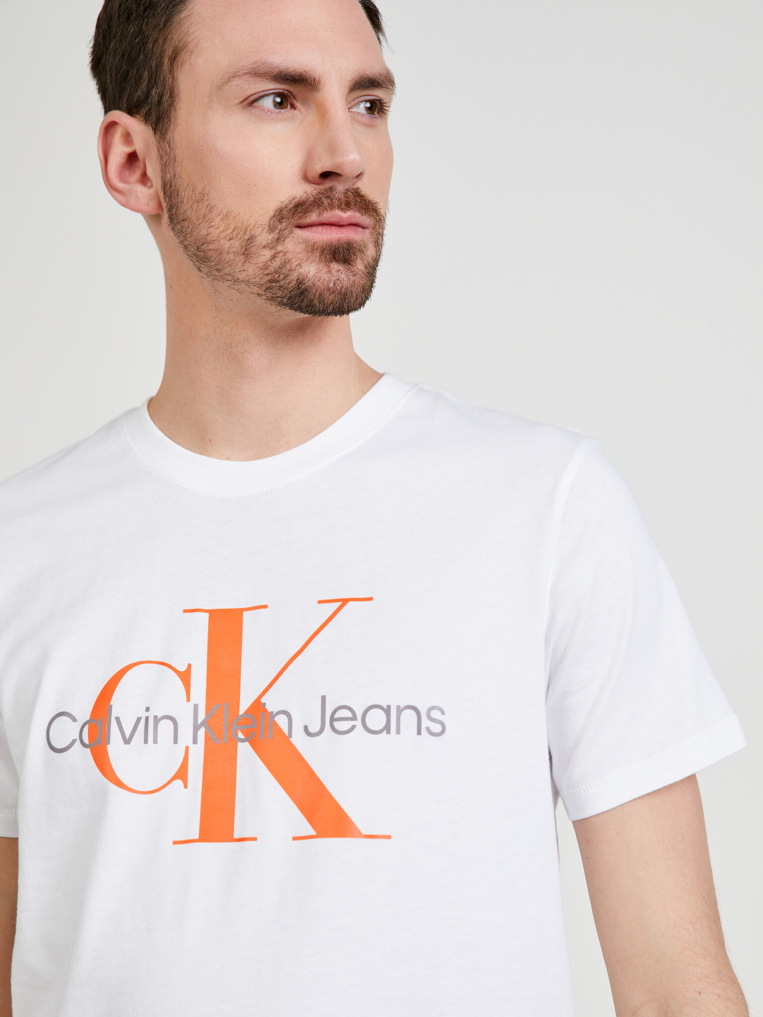 Calvin Klein Jeans Tricou Alb - Pled.ro