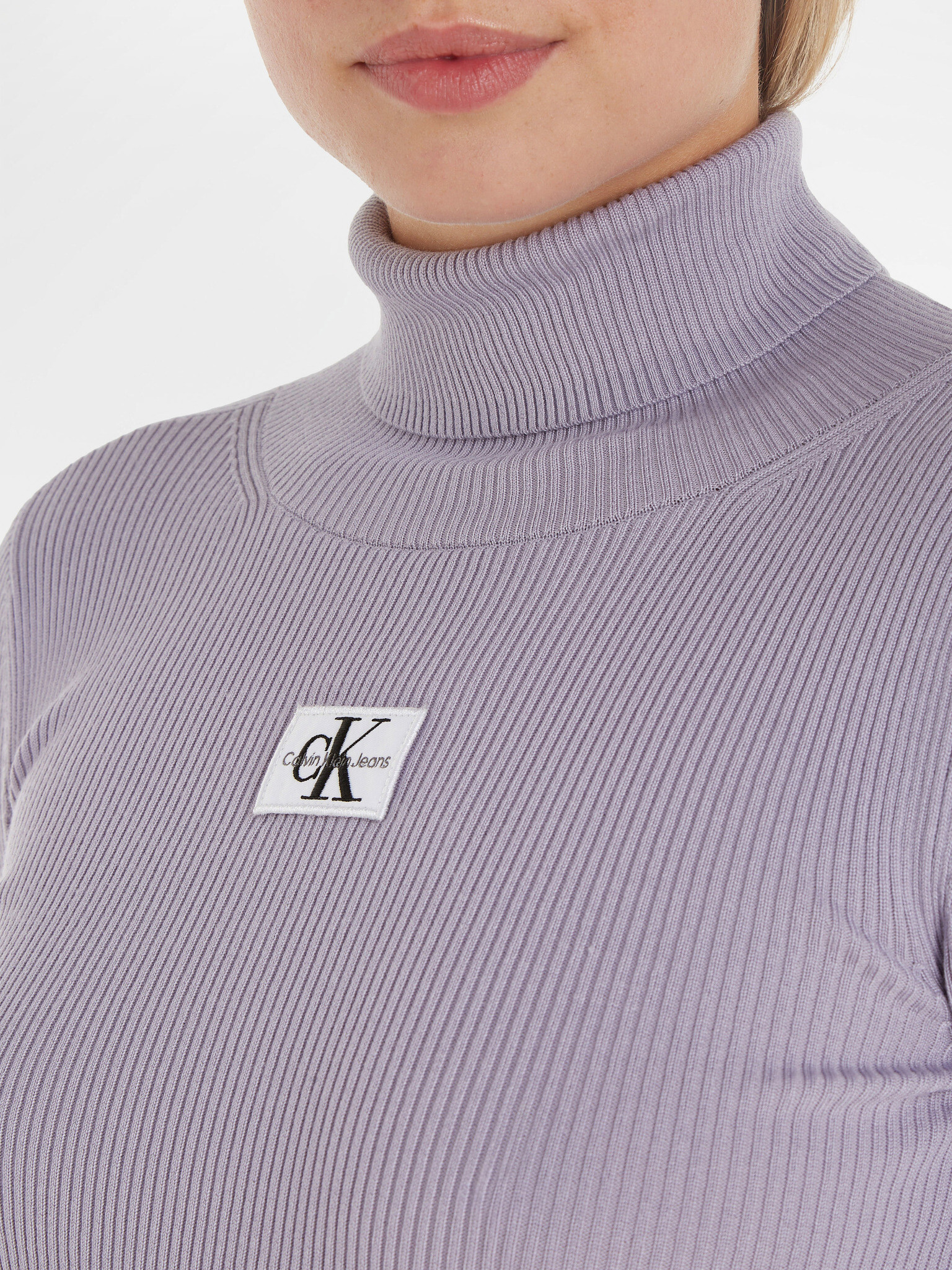 Calvin Klein Jeans Turtleneck Violet - Pled.ro