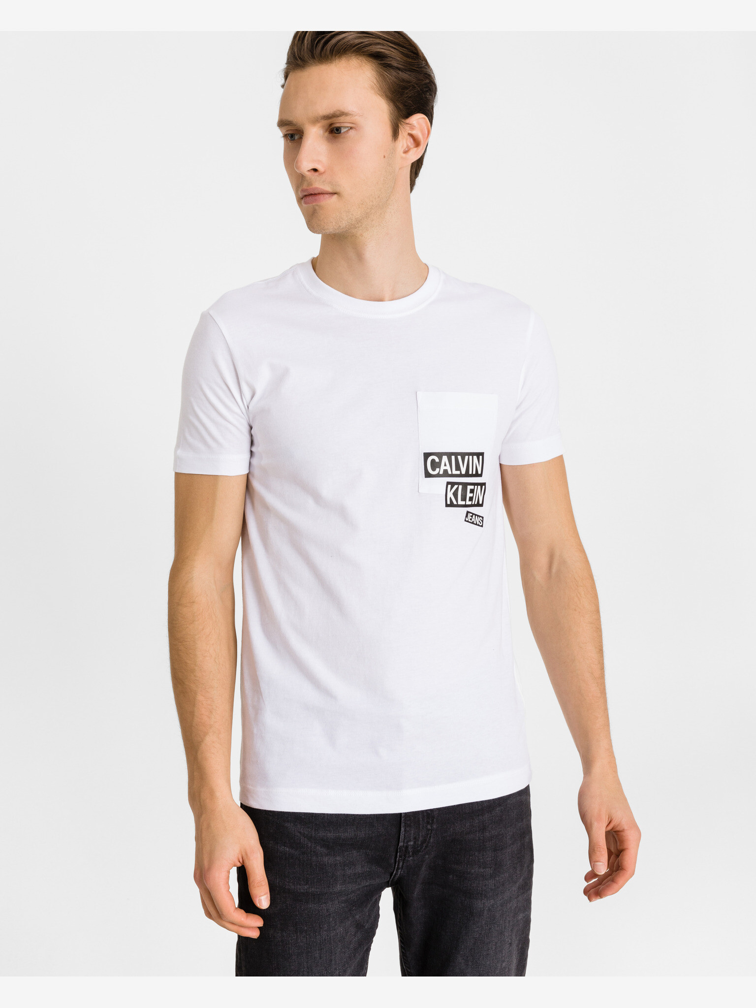 Calvin Klein Tricou Alb - Pled.ro